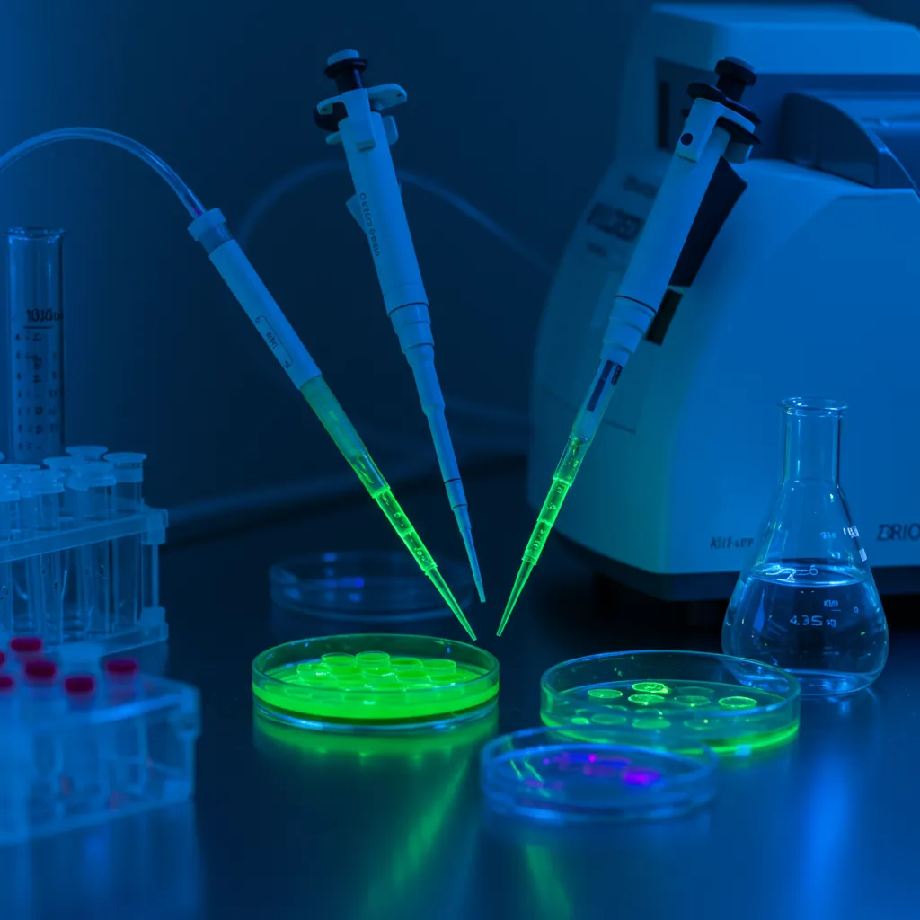 Équipement de laboratoire de biologie moléculaire utilisé pour l'édition génomique CRISPR-Cas9