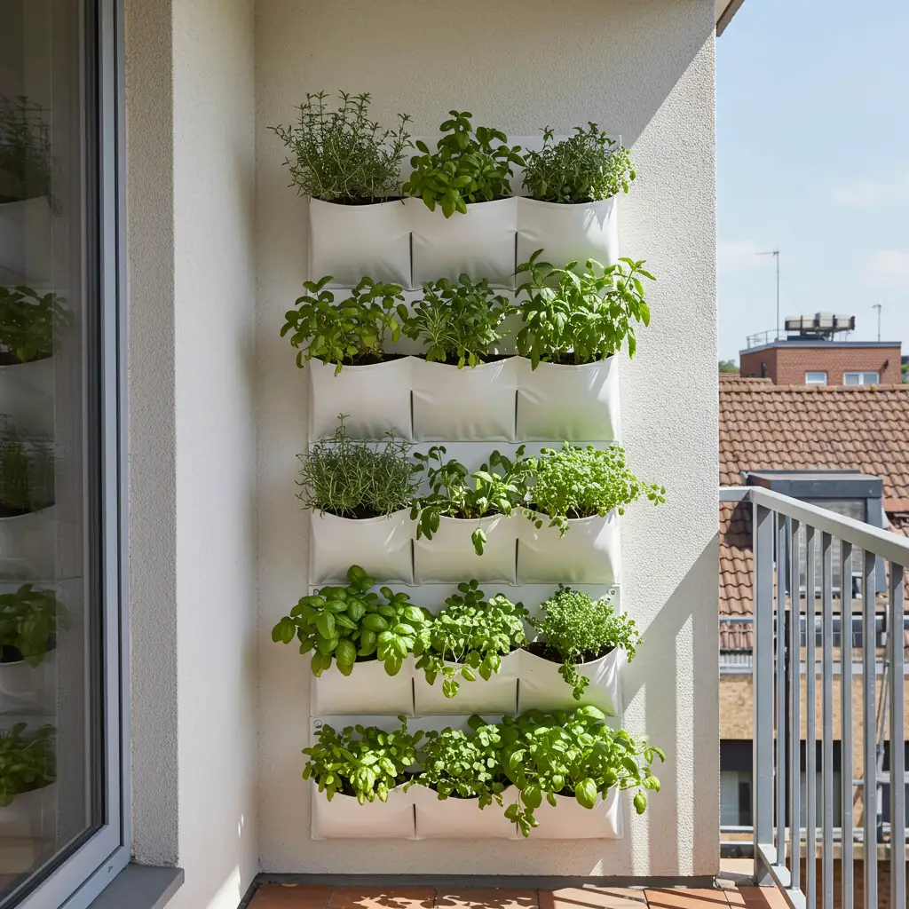 Technique de culture verticale sur balcon pour maximiser la surface productive en permaculture